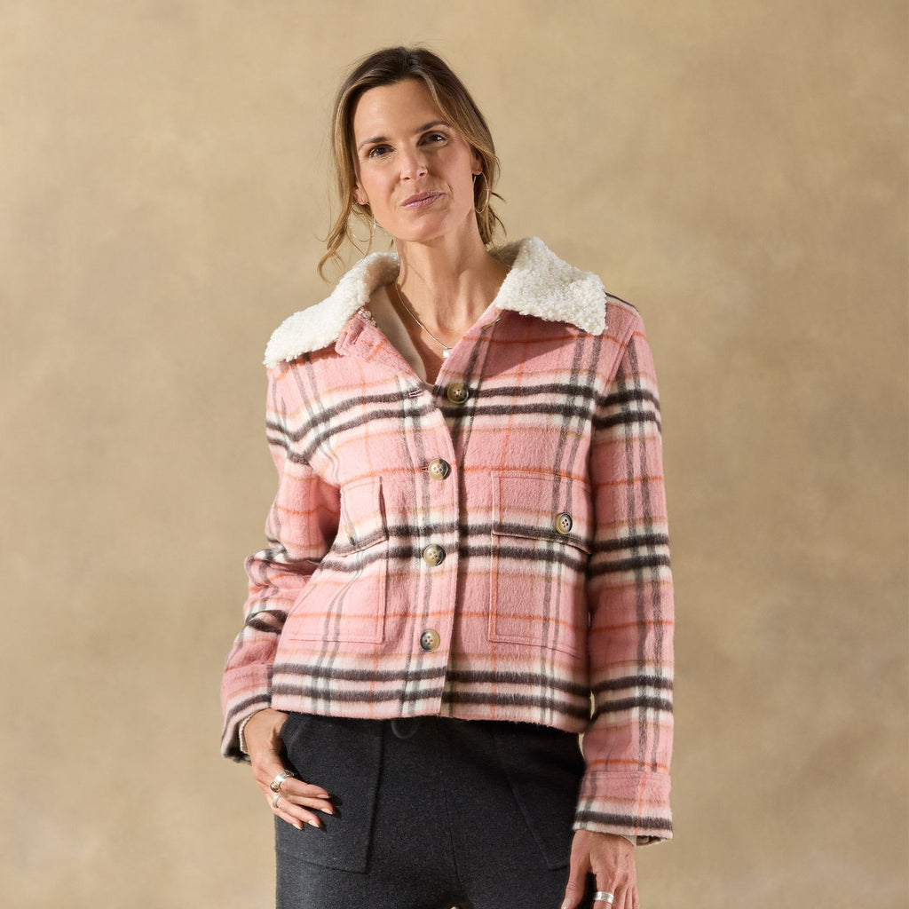 Edith Plaid Jacket. Petite