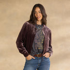 Carina Velvet Bomber. Petite