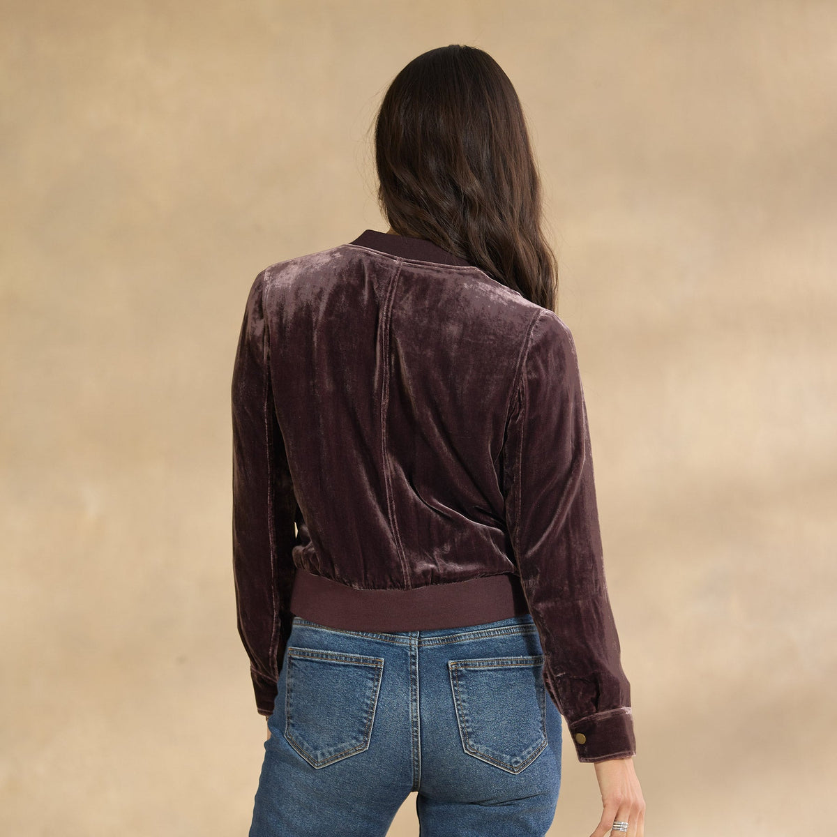 Carina Velvet Bomber. Petite