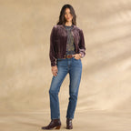 Carina Velvet Bomber. Petite