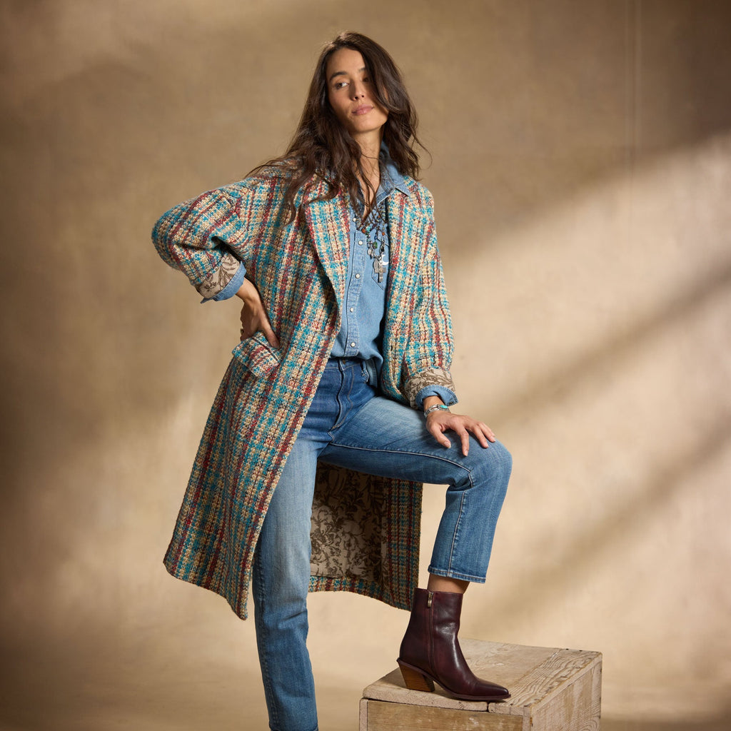 Hanna Tweed Coat. Petite
