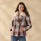 Plaid Alpenhorn Coat. Petite