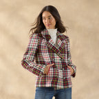Plaid Alpenhorn Coat. Petite