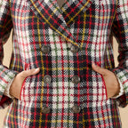 Plaid Alpenhorn Coat. Petite