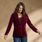 Ravell Velvet Blazer. Petite