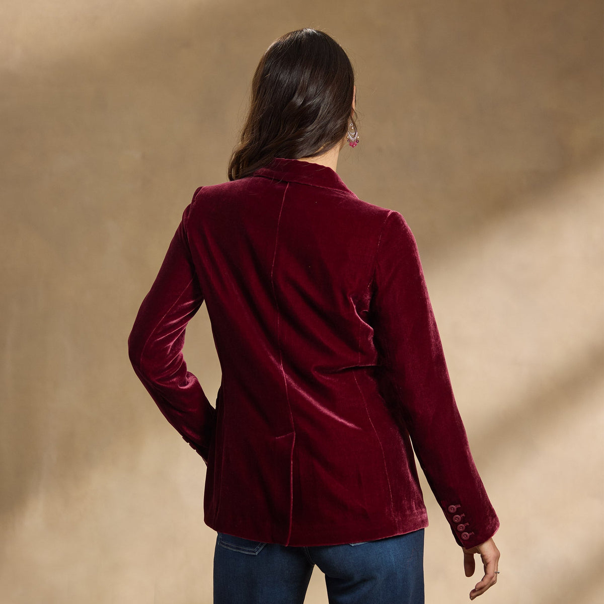 Ravell Velvet Blazer. Petite