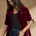 Ravell Velvet Blazer. Petite