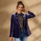 Ravell Velvet Blazer. Petite