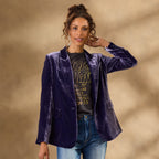 Ravell Velvet Blazer. Petite