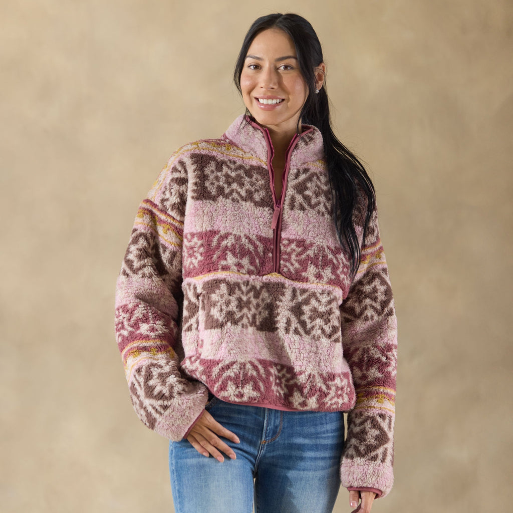 Printed Heidi Sherpa Pullover