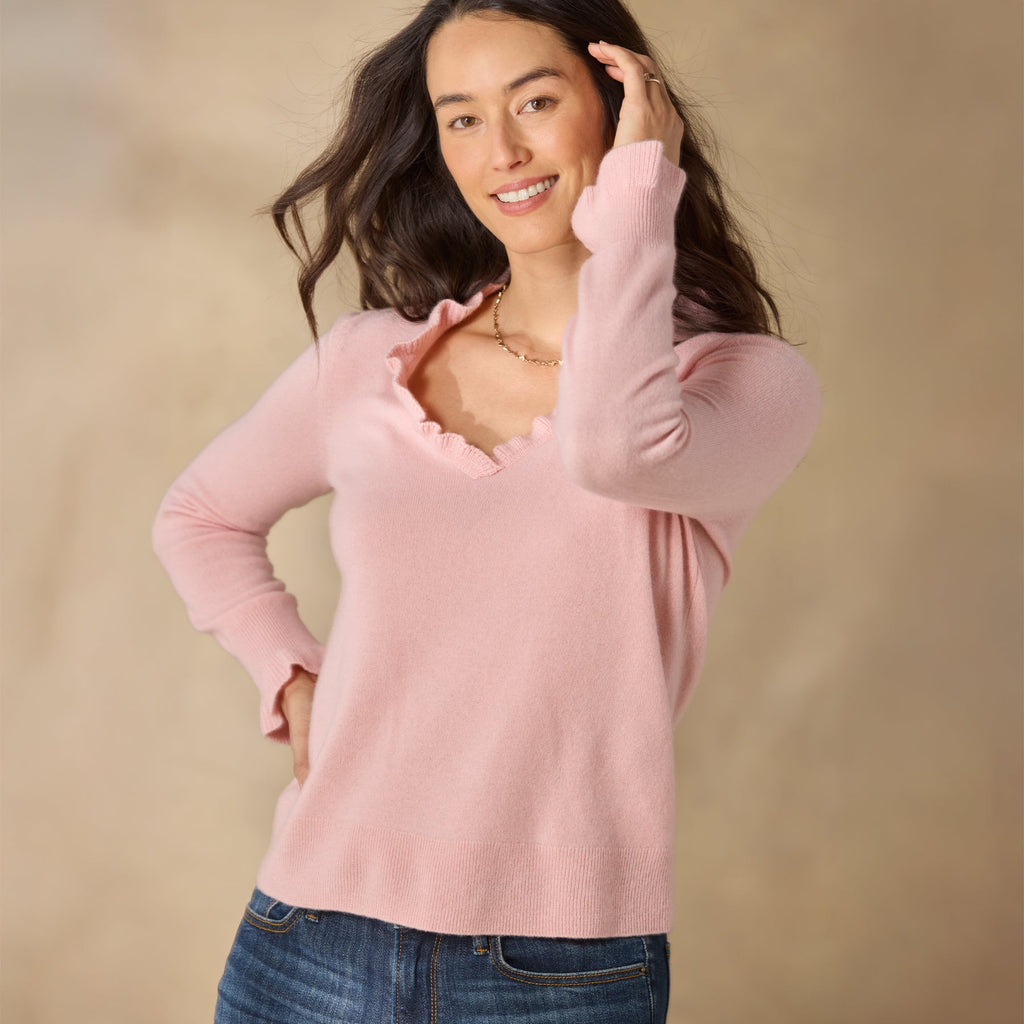 Gisella Cashmere Sweater. Petite