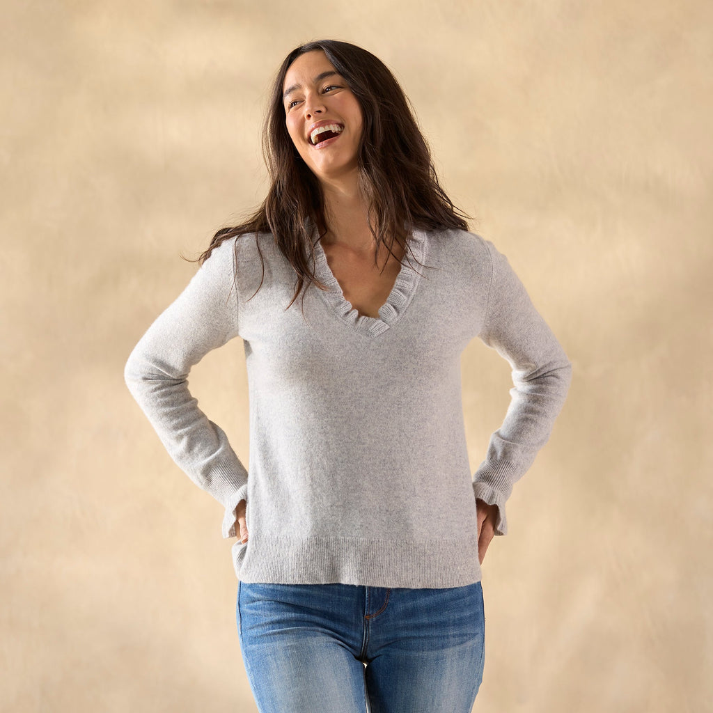 Gisella Cashmere Sweater. Petite