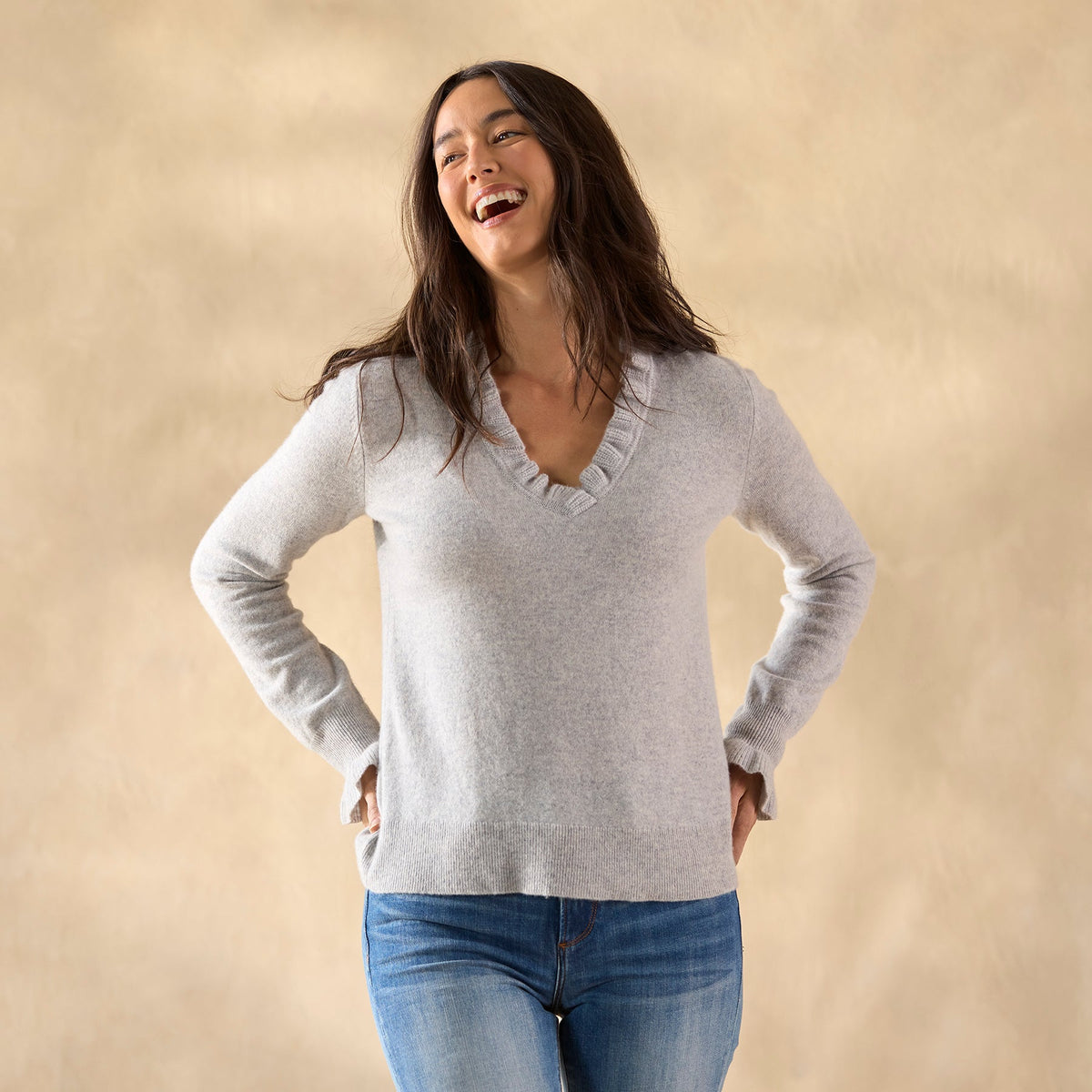 Gisella Cashmere Sweater. Petite