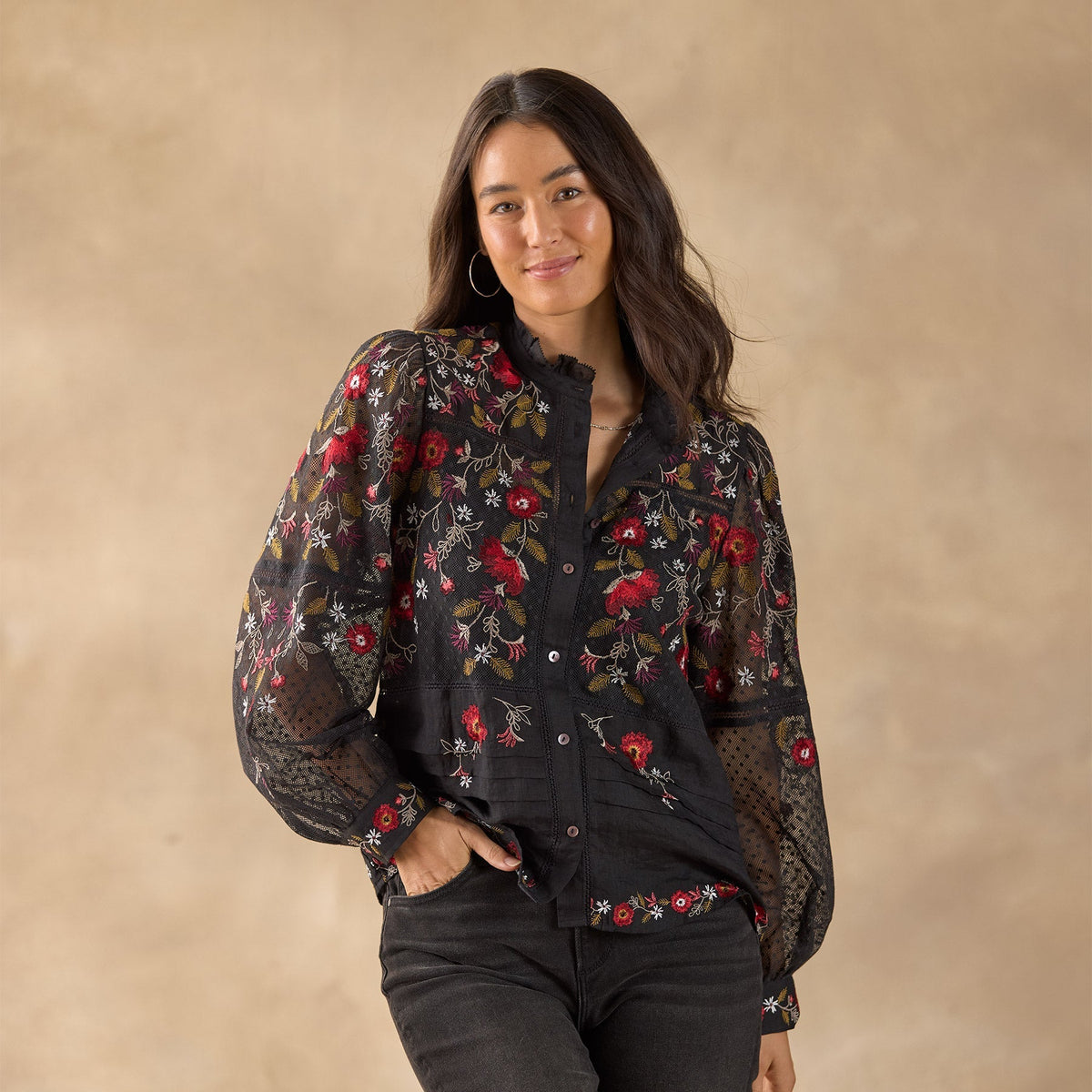Beaumont Blooms Top. Petite