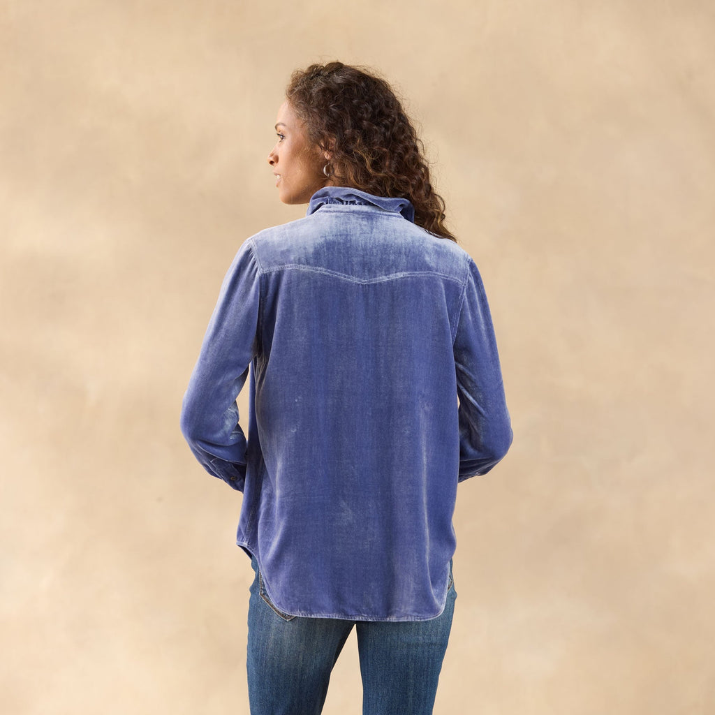 Gretel Velvet Shirt. Petite