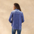 Gretel Velvet Shirt. Petite