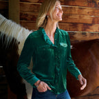 Gretel Velvet Shirt. Petite
