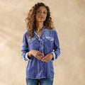 Gretel Velvet Shirt. Petite