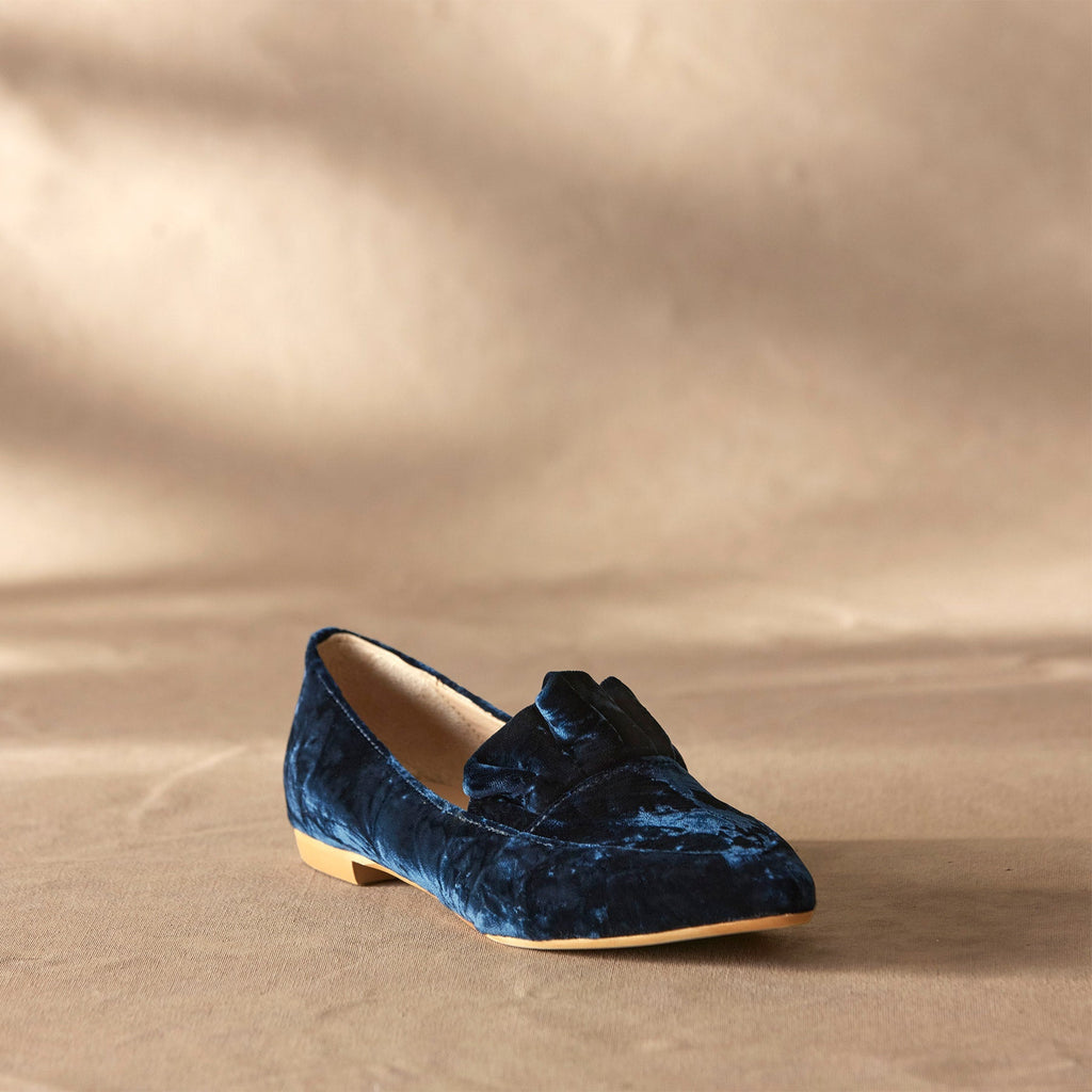 Chrystal Velvet Flats