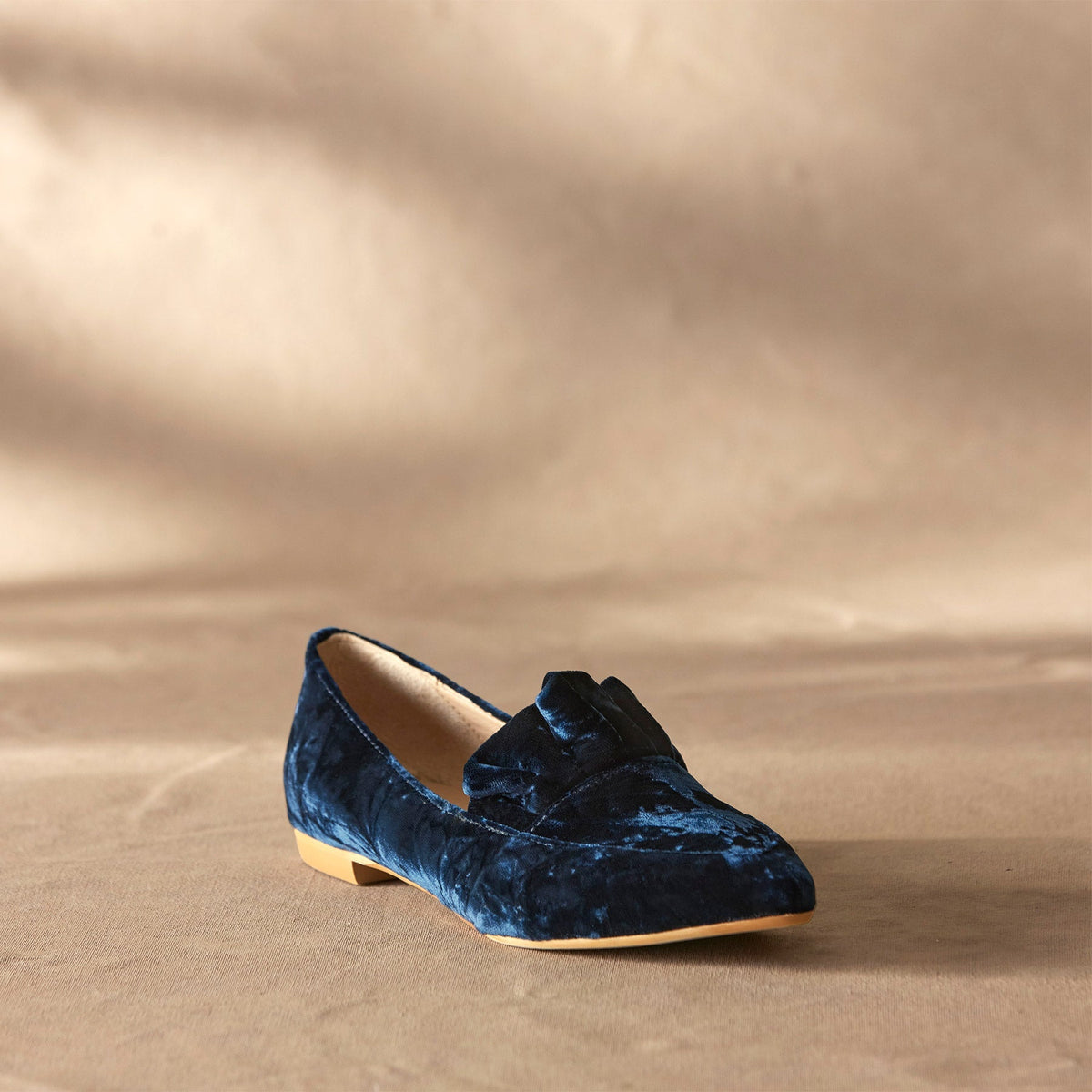 Chrystal Velvet Flats
