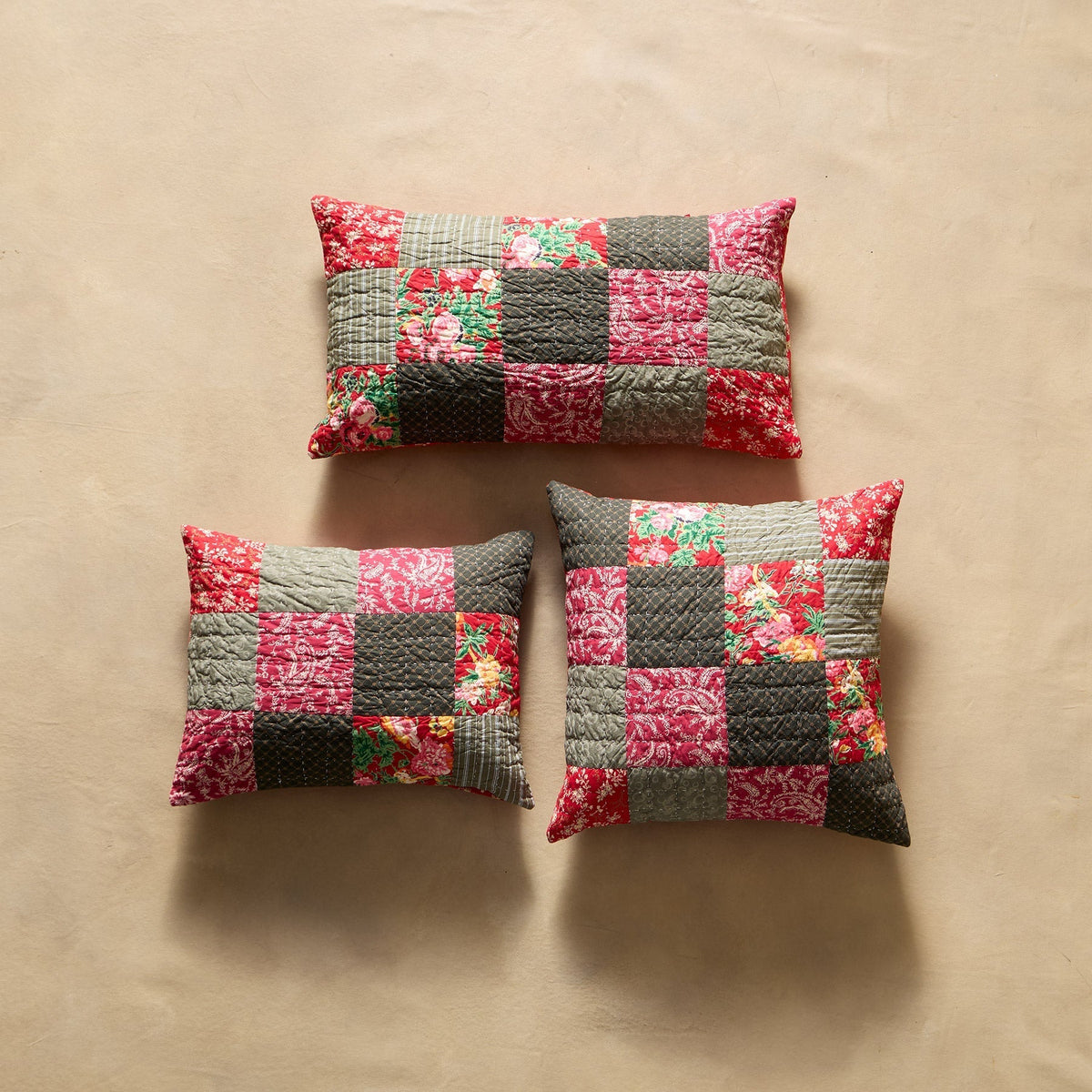 Festive Flourish Patchwork Sham