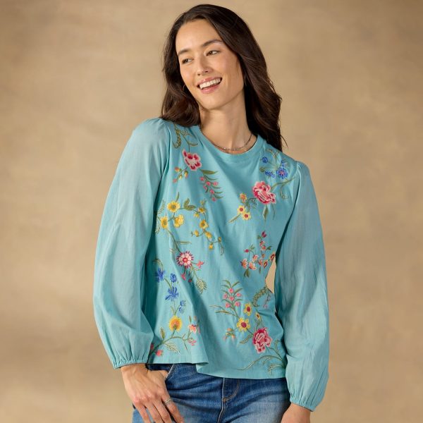 Sophia Mixed-Media Top