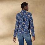 Ryleigh Mixed-Print Shirt. Petite