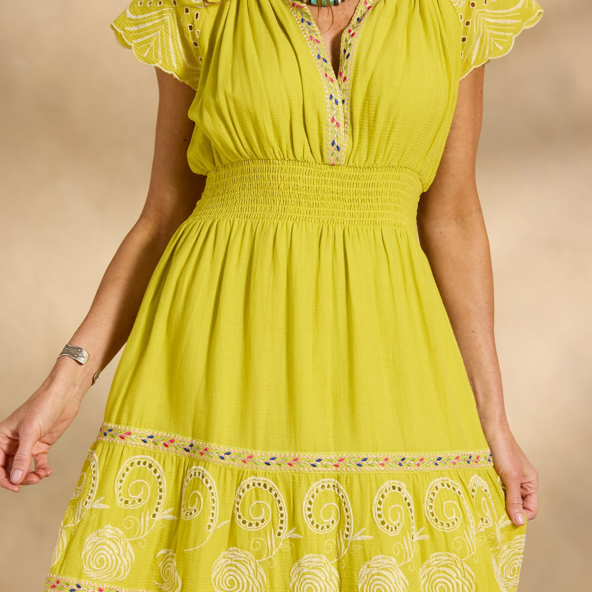 Remi Eyelet Dress. Petite