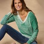 Samantha V-Neck Sweater. Petite