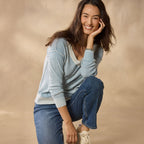 Samantha V-Neck Sweater. Petite