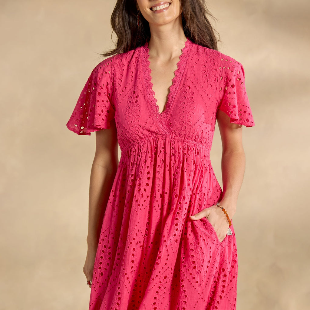 Juno Eyelet Dress. Petite