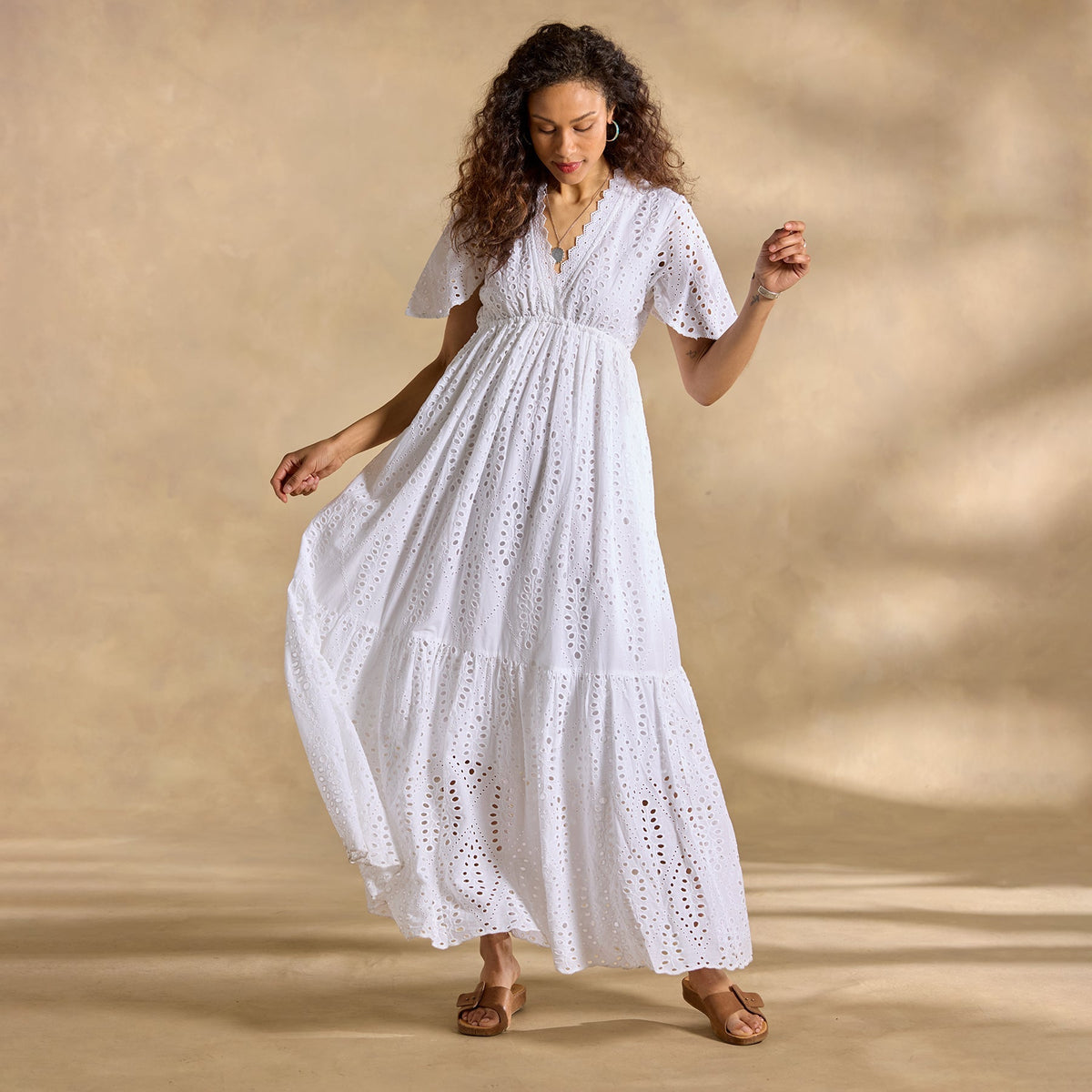 Juno Eyelet Dress. Petite