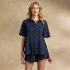 Tabitha Eyelet Shirt. Petite