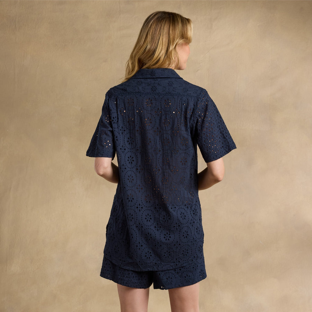 Tabitha Eyelet Shirt. Petite