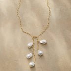 Baroque Pearl Tassel Lariat