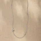 Silver Initial Spark Necklace