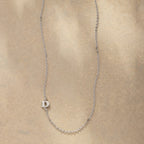 Silver Initial Spark Necklace