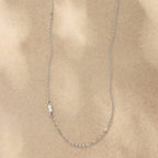 Silver Initial Spark Necklace