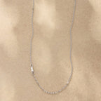 Silver Initial Spark Necklace