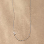 Silver Initial Spark Necklace