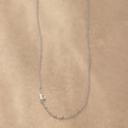 Silver Initial Spark Necklace
