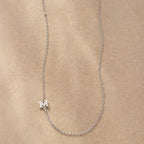 Silver Initial Spark Necklace