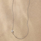 Silver Initial Spark Necklace