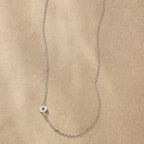 Silver Initial Spark Necklace