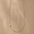 Silver Initial Spark Necklace