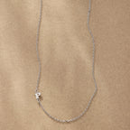 Silver Initial Spark Necklace