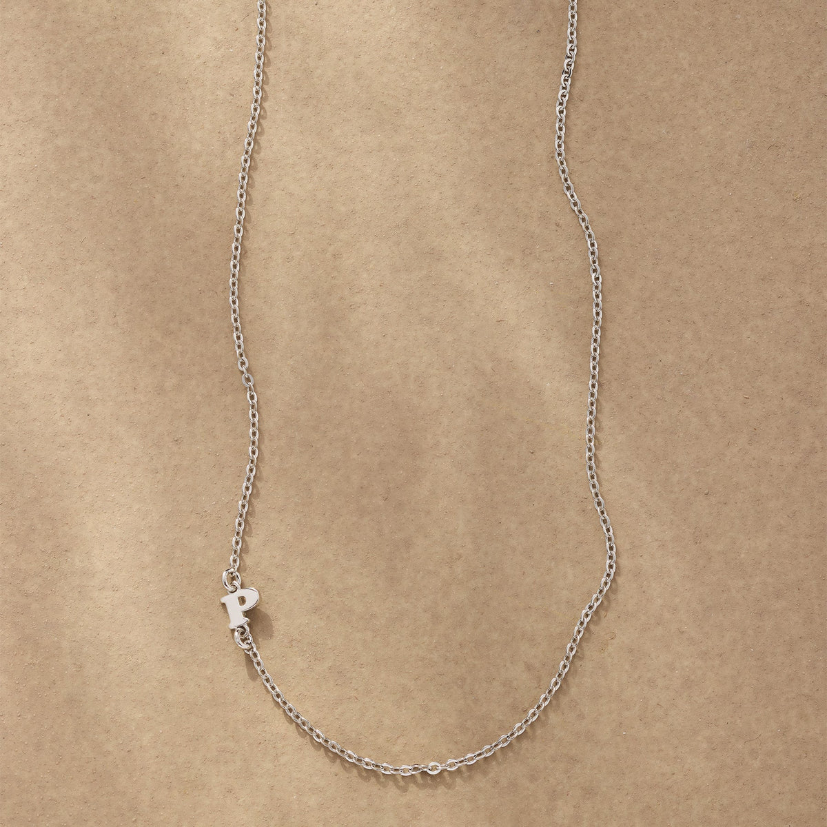 Silver Initial Spark Necklace
