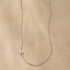 Silver Initial Spark Necklace