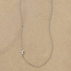 Silver Initial Spark Necklace