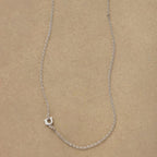 Silver Initial Spark Necklace